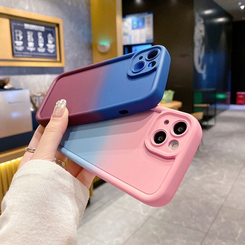 Ốp Điện Thoại Silicon Màu gradient Cho huawei honor 90 lite 70 x9b x9a x7a x7 x8 x9 4g 5g