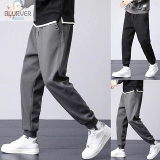 Quần jogger màu đen dài đến mắt cá chân phong cách đường phố cho nam giới