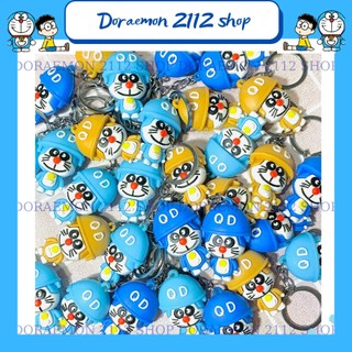 Móc khóa nhựa dẻo DORAEMON đội nón siêu cute