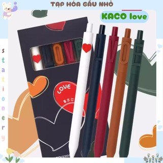 Bút gel kaco love alpha k1032 mực đen 0.5mm