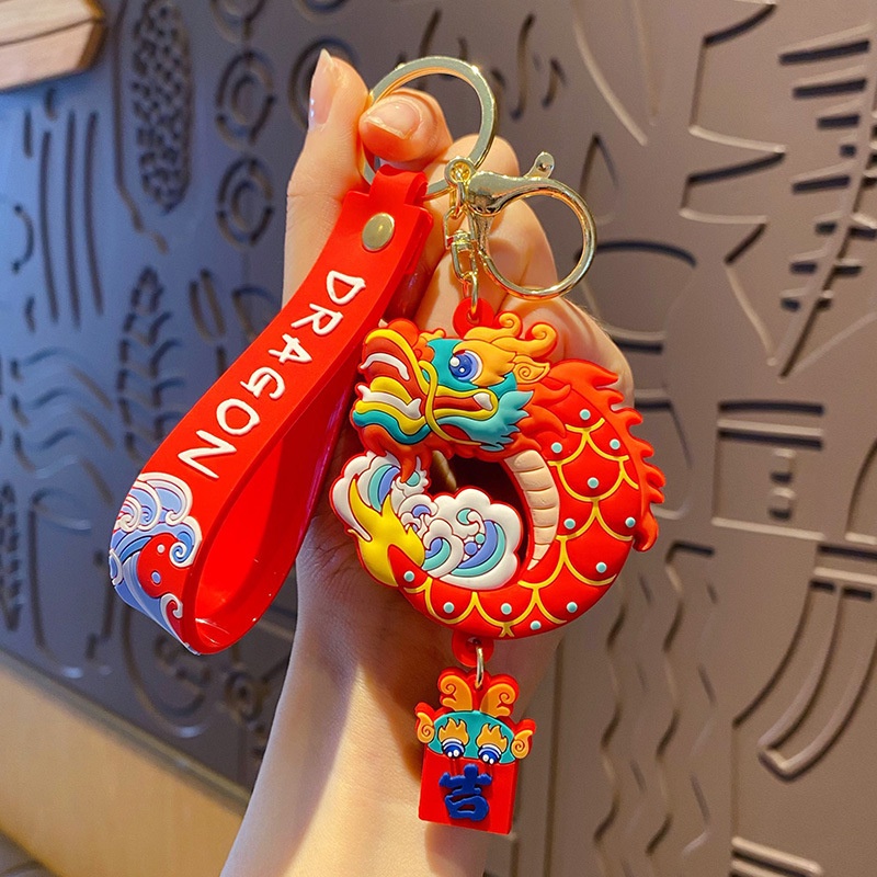 Mới Móc Khóa Hình Linh Vật Tám Mặt Sáng Tạo Dễ Thương