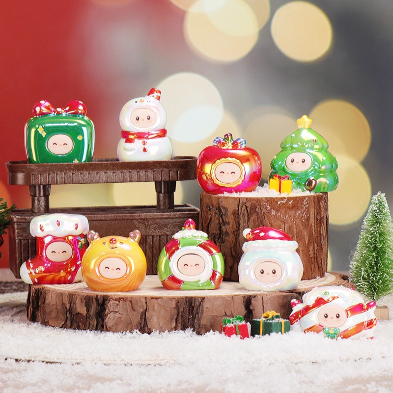Mô Hình Nhân Vật Hoạt Hình anime Bằng Nhựa resin Dễ Thương Để Bàn Trang Trí Giáng Sinh