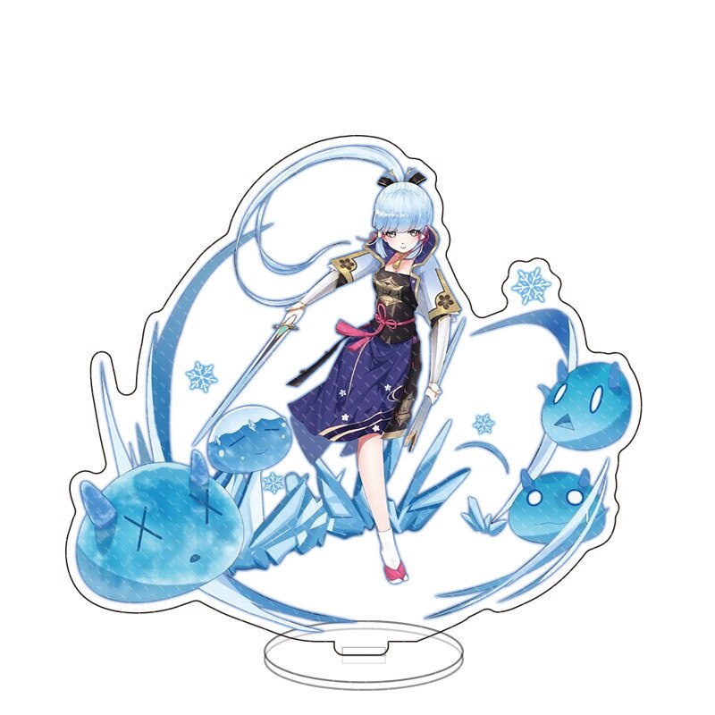 Mô hình Standee Newly Anime Genshin Impact Game Raiden Shogun Baal Sangonomiya Kokomi in hình nhân vật 2 mặt rõ nét 1