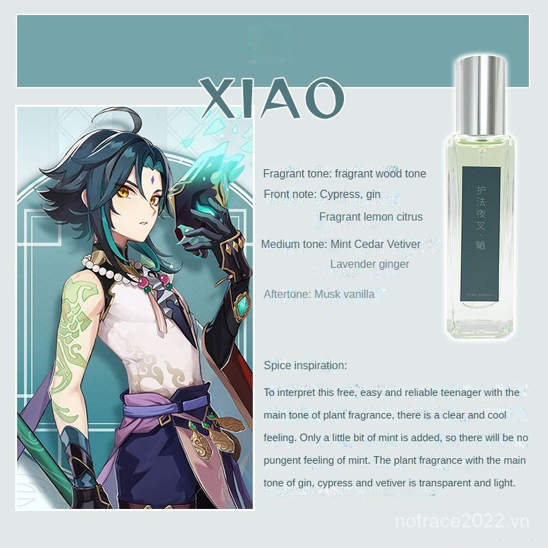 ★Genshin Impact★Zhongli& Xiao& Venti & Wanderer & kazuha & Tartaglia& Albedo Nước hoa có nguồn gốc ấn tượng
