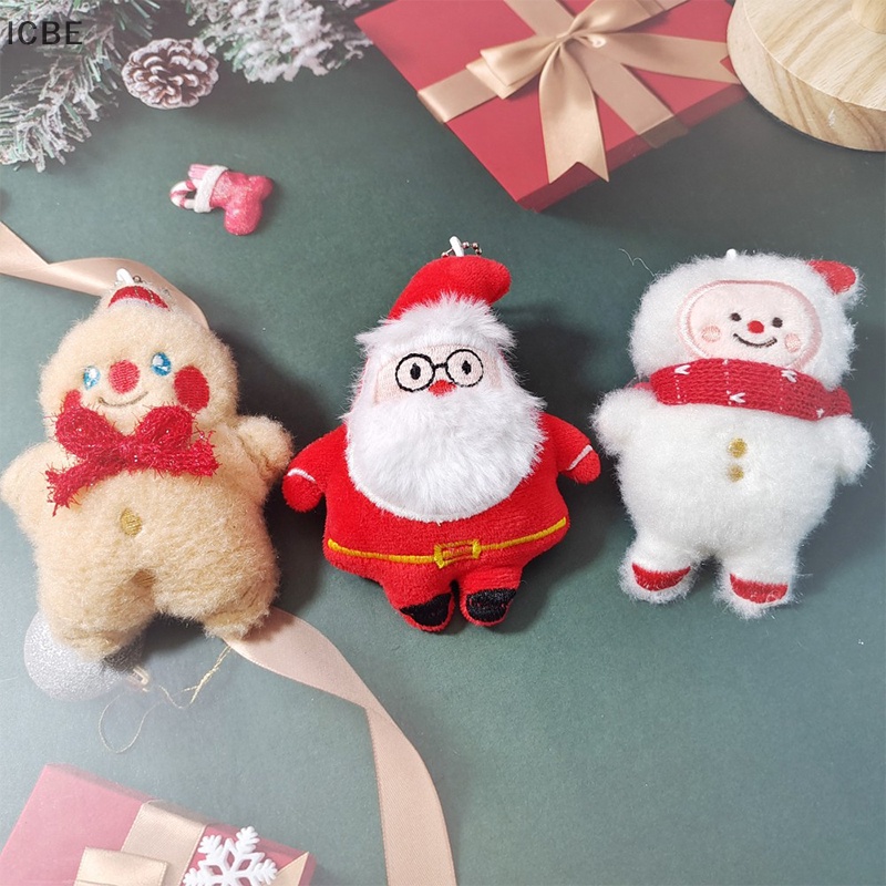 Ic Móc Khóa Hình Búp Bê Ông Già Noel Bánh Mì Gừng Bông Mềm Mại Trang Trí Ba Lô / Ô Tô vn