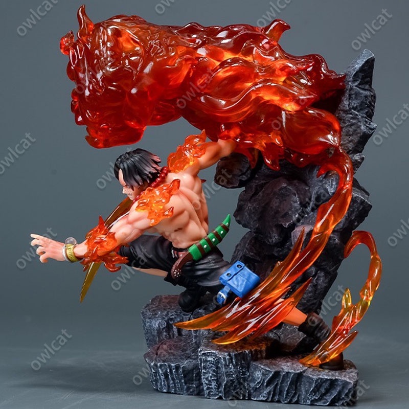 Mô Hình Nhân Vật One Piece Fire Fist Ace  17cm Big Size GK Figure Portgas D. Ace Dai Enkai: Entei Whitebeard 2st Division Commander PVC OnePiece Packed in Box Model