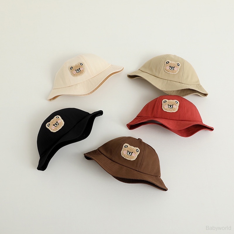 Mũ Xô Hình Gấu Hoạt Hình Chống Nắng Dành Cho Bé Trai Bé Gái
