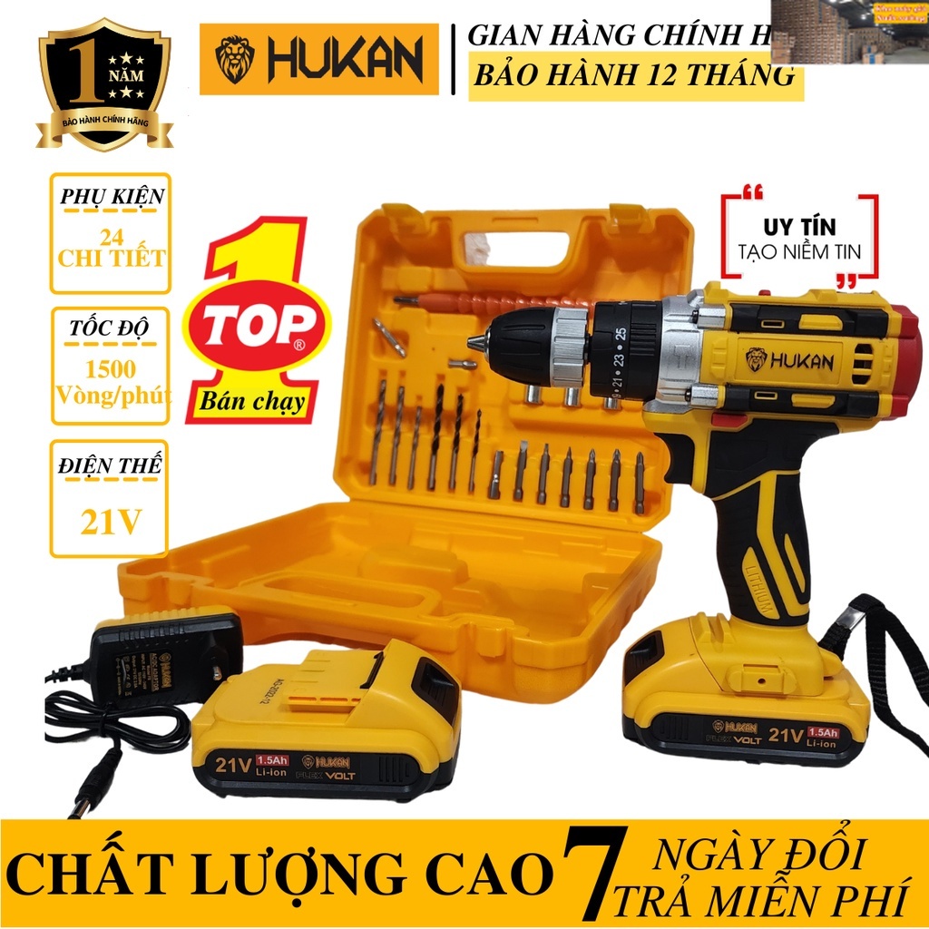 [TOP BÁN CHẠY] Máy Khoan pi.m HUKAN HK-F8 Có Chổi Than, 3 Chức Năng, 25 Cấp Độ Trượt máy giá xuất xư