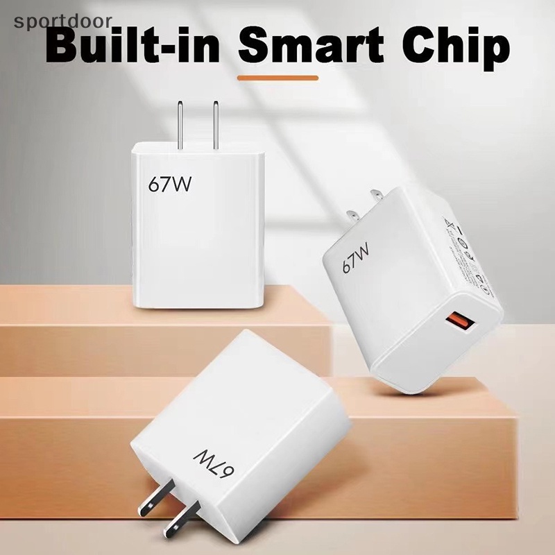 Củ Sạc Nhanh 67w usb 3.0 Cho samsung xiaomi poco iphone 14 13 ipad