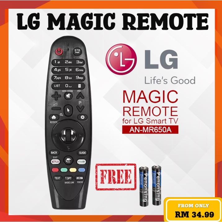 Thích hợp LG Smart TV Remote Thay thế hồng ngoại Magic Remote LG AN-MR650A Netflix 1 LED TV Remote L