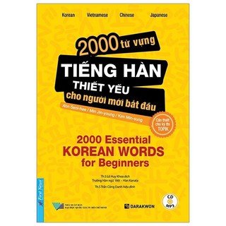 Sách - 2000 từ vựng tiếng hàn thiết yếu cho người mới bắt đầu