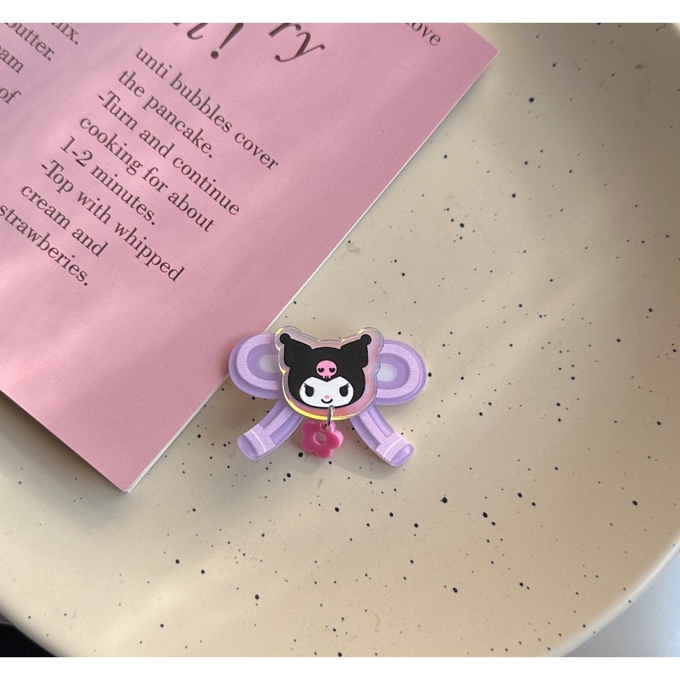 Kẹp Tóc Hình sanrio kuromi Cinnamoroll Dễ Thương Cho Bé Gái