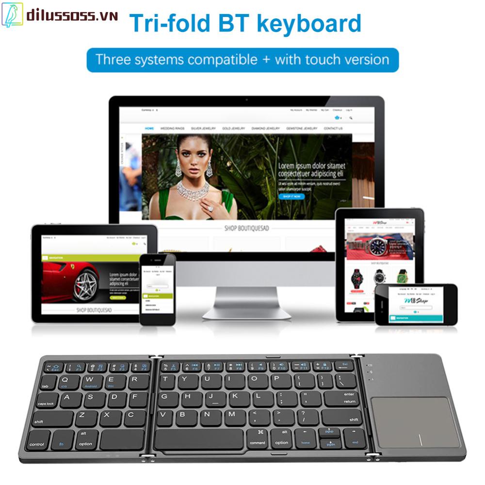 Bàn Phím Không Dây Kết Nối bluetooth dilussoss.vn Cho Điện Thoại / Máy Tính Bảng