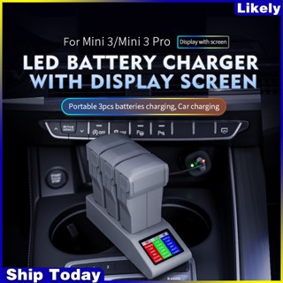 Đế Sạc Pin Thông Minh Với 3 Pin Cho dji mini 3 / 3 pro / mini 4