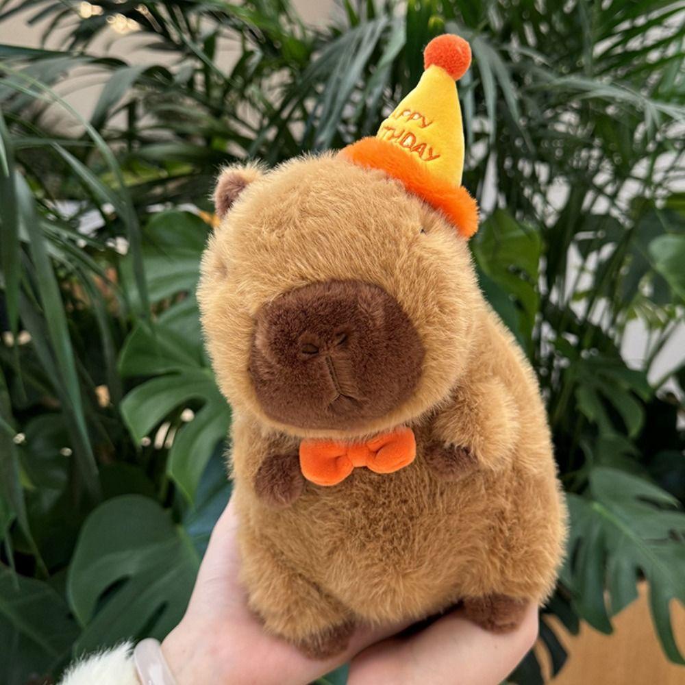 Đồ chơi nhồi bông capybara Phủ Lông Mềm Mại Hình hamburger Cho Nữ