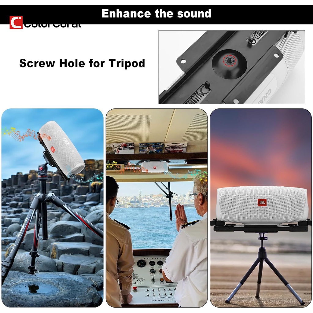 Giá Đỡ Loa Gắn Tường Bằng Kim Loại Dành Cho jbl charge 4 / charge 5 / flip 6 / flip 5 / speaker from 5.25-7.38 inches