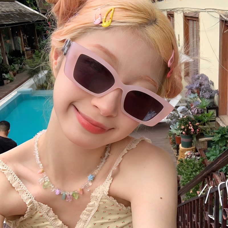 Kính Mát Gọng Vuông Nhỏ Phong Cách Hàn Quốc Cổ Điển Thời Trang Cho Nam Và Nữ