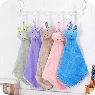 Khăn lau tay nhà bếp hình thỏ mềm mại dễ thương