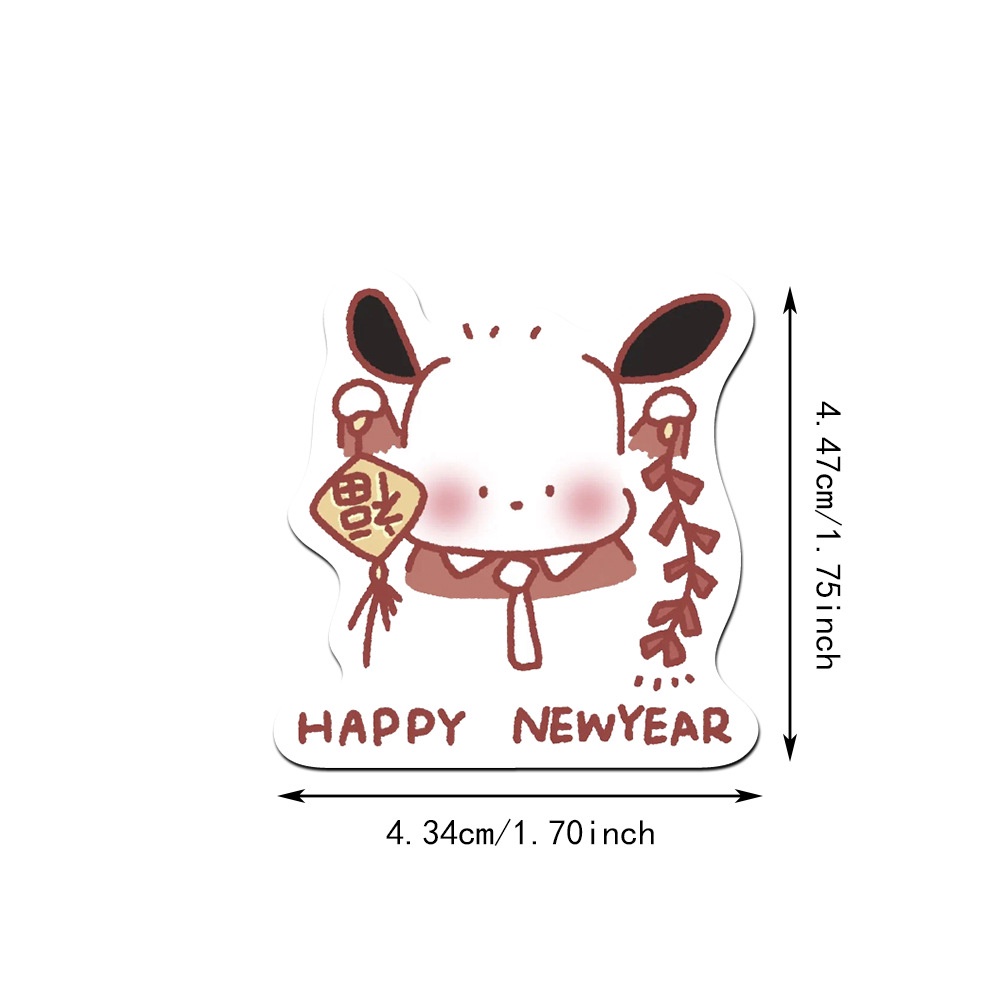 SANRIO Bộ 67 Miếng Dán Trang Trí Mũ Bảo Hiểm / Bút Chì Chống Thấm Nước Họa Tiết Hoạt Hình graffiti Dễ Thương