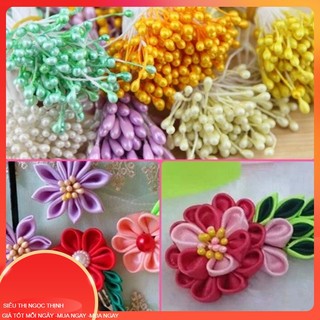 D81223 Nhụy hoa giả tròn, dài 7cm làm hoa giả trang trí nhà cửa 1