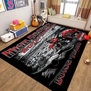 Thảm chùi chân chống trượt in hình xe mô tô harley 3d thời trang