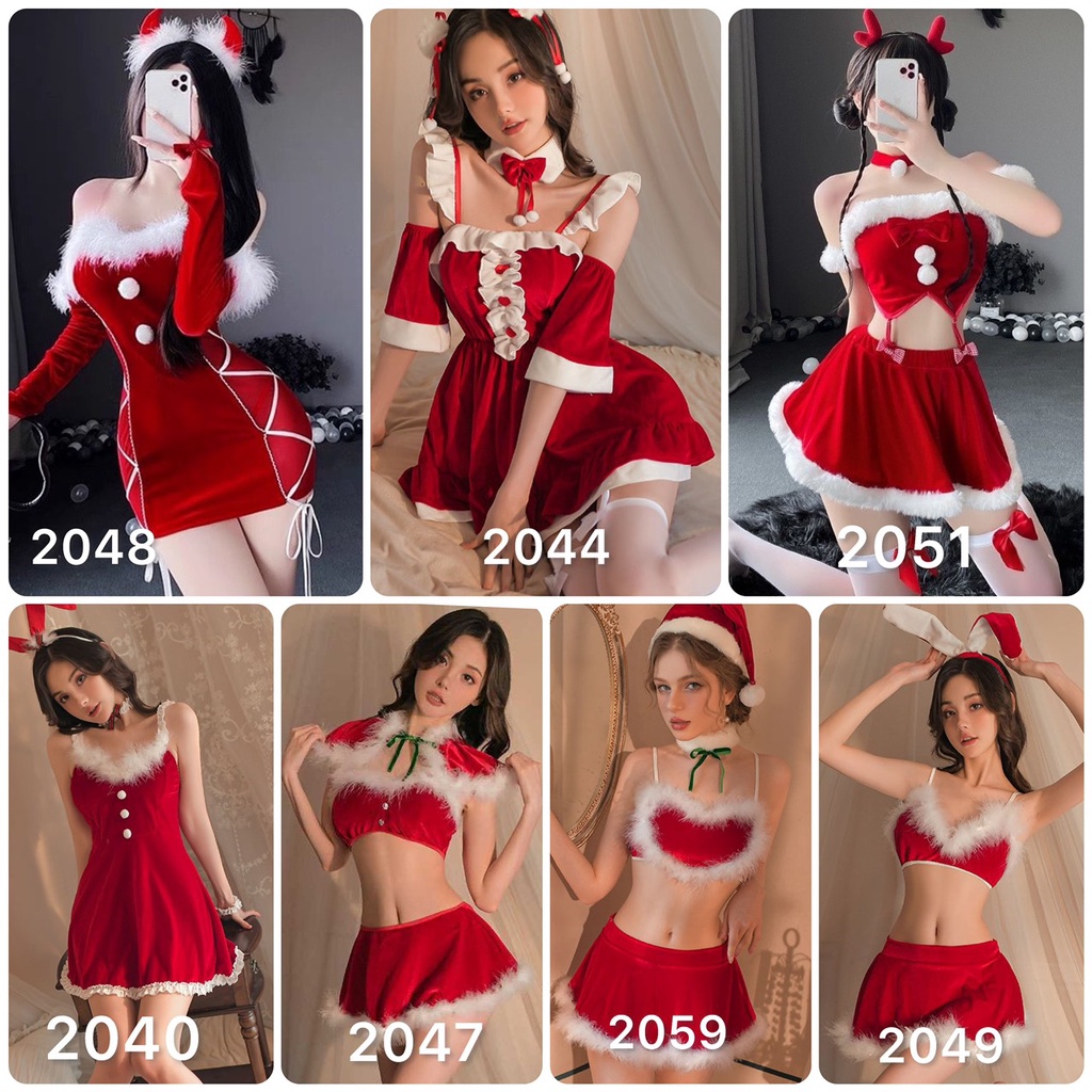 Tổng Hợp Cosplay Giáng Sinh Gợi Cảm Quyến Rũ Full Phụ Kiện [CWEAR.SEXY.ĐỒ NGỦ & NỘI Y CAO CẤP]