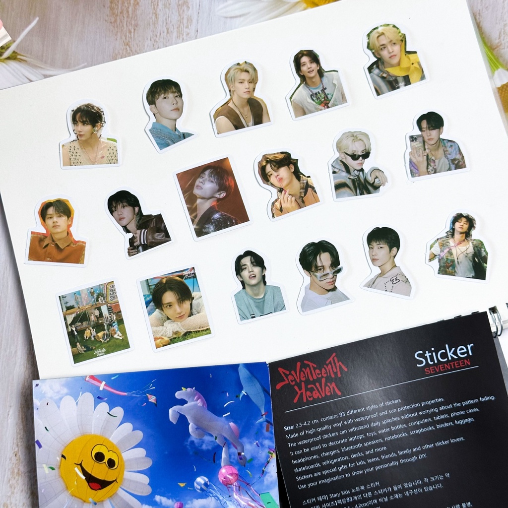 Set 50-107 sticker In Hình Nhóm Nhạc seventeen