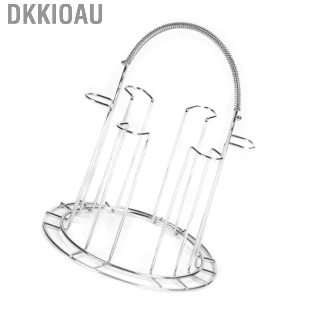 Dkkioau Glass Water Cup Rack Bracket Stainless Steel Household Draining Storage Holder for Party