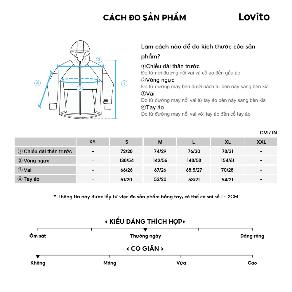 Lovito Áo khoác dây kéo có cổ màu trơn tương phản thông thường dành cho nữ LNA35022 (Quả mơ)
