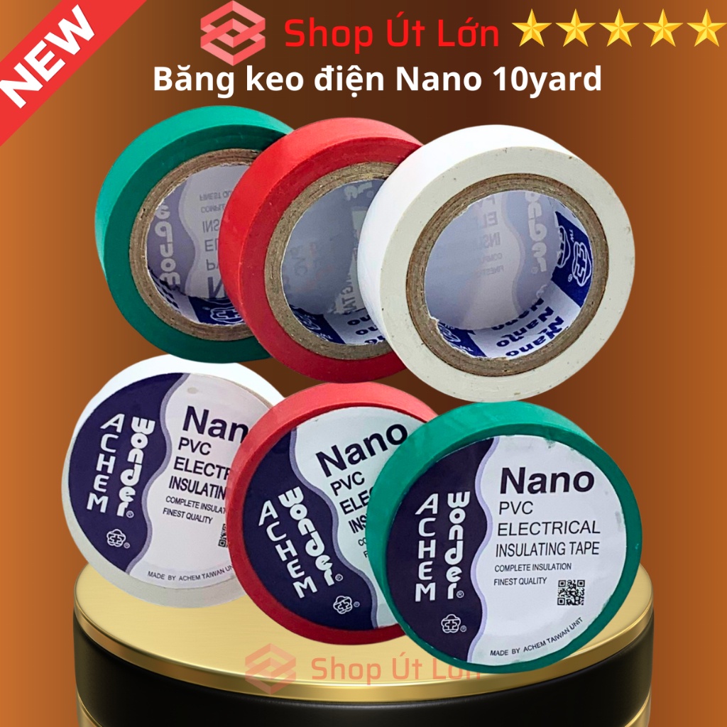 1 Cuộn Băng keo điện Nano 10yard 9 mét, bán lẽ từng cuộn - Siêu Thị Băng Keo