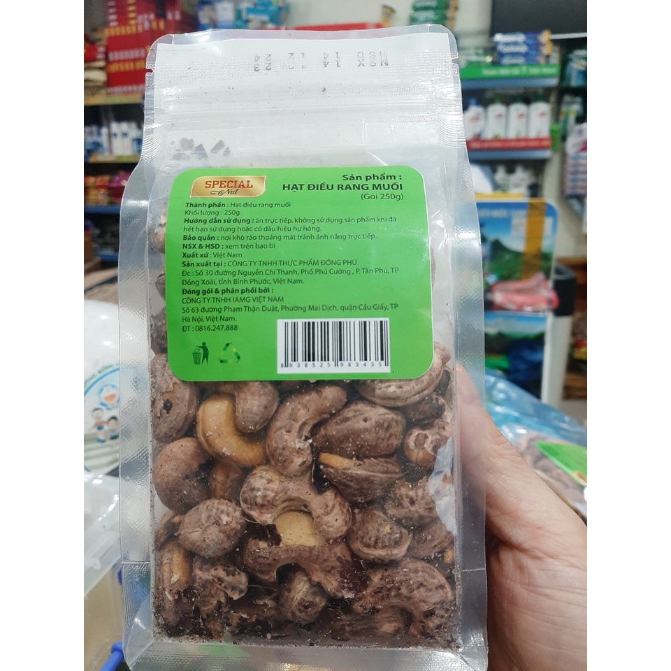 Hạt Điều Rang Muối gói 500g