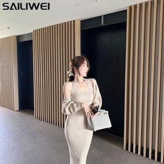 SAILIWEI Chic váy nữ Đầm Body Cho thời váy Phong cách phổ biến Xu hướng Dễ thương WCS23C0N7X 52Z231227