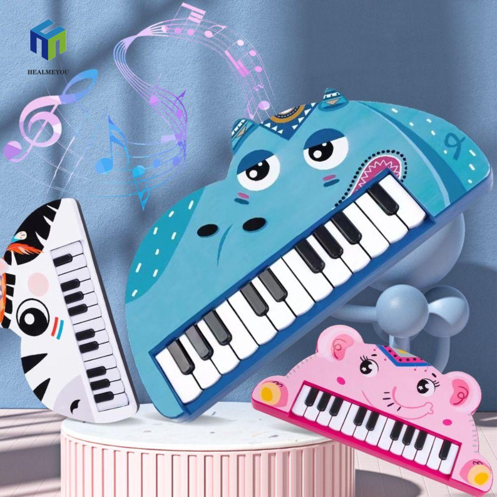Đồ Chơi Đàn Piano Điện Tử Có Nhạc Hình Khủng Long / Ếch / Hà Mã Cho Bé