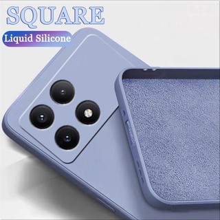 Ốp Điện Thoại Silicon Màu Trơn Chống Sốc Cho Xiaomi poco X6 pro X6pro 5G 2024 pocoX6 pocoX6pro