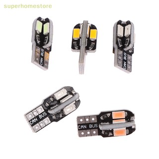 Set 2 đèn led t10 5630 8smd 12v 8000k chiếu biển số xe ô tô