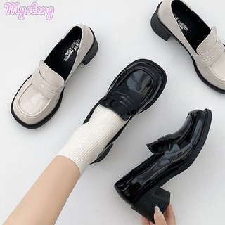 Giày búp bê da mũi tròn thời trang nữ tính