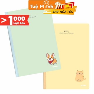 Vở Klong 80 trang B5 Caro 5x5 MS 834 may dán gáy [Chọn Màu] VPPTUEMINH, sổ bìa màu hiện đại Klong