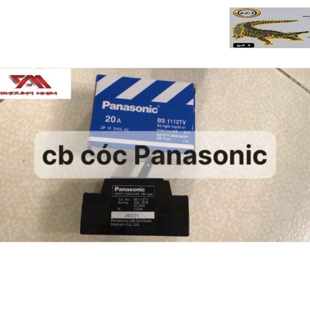 (sẵn giao ngay) Panasonic - Cầu dao an toàn Aptomat CB cóc Panasonic chính hãng