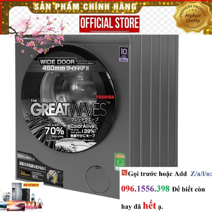 TW-BK95S3V(SK) -  - MÁY GIẶT CỬA TRƯỚC TOSHIBA TW-BK95S3V(SK) (8.5kg) ~P&G
