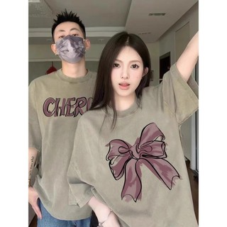 HIIXIIVI Thương Hiệu Mới 100% Cotton Unisex Áo Thun Nữ Tay Ngắn Nam Nữ Baggy Cổ Tròn Rời In Độc Đáo Cặp Đôi Tee
