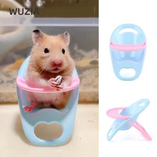 Bàn ăn WUZIA Hamster có khay, Ghế Hamster ABS có thể tái sử dụng, Đạo cụ chụp ảnh vui nhộn Ghế ăn cho thú cưng thoải mái cho chuột lang