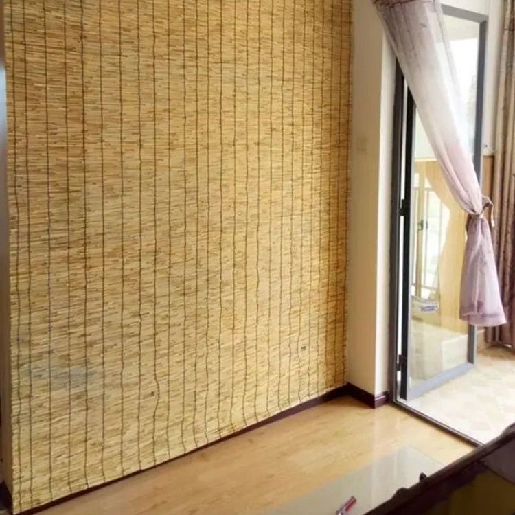Large roll of reed curtain, blackout and sunshade, new ceiling ceiling ceiling of tea house, antique