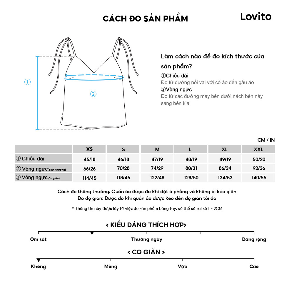 Lovito Áo ba lỗ có dây buộc trơn dễ thương dành cho nữ LBA82071 | BigBuy360 - bigbuy360.vn