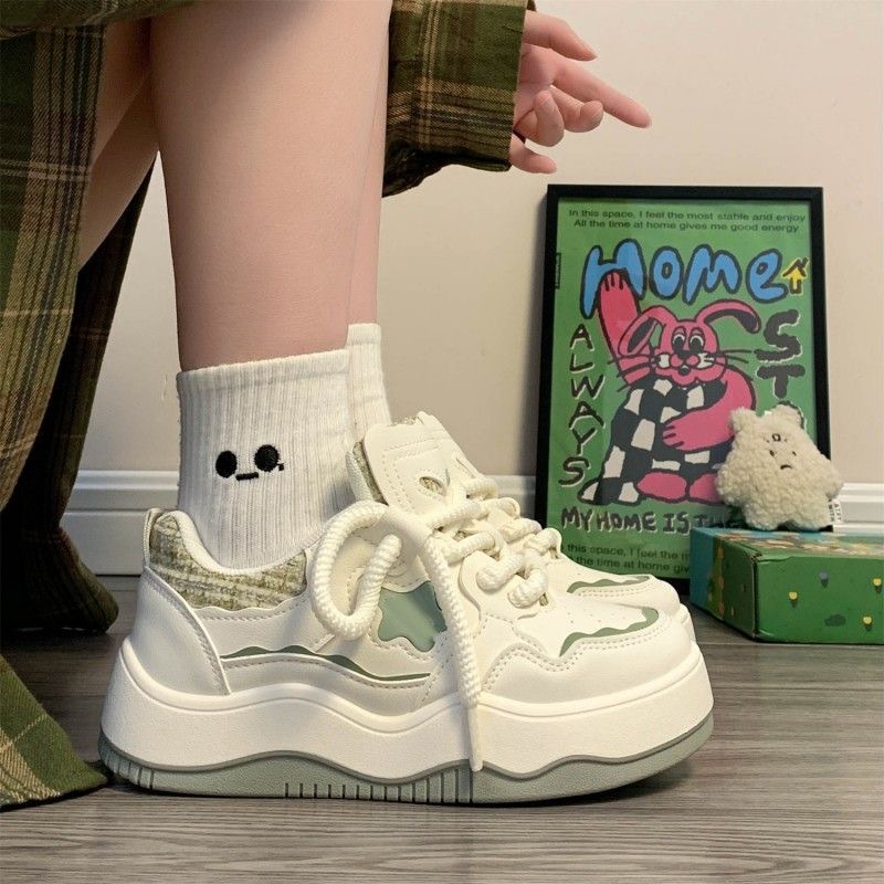 Giày Thể Thao Đế Dày Màu Trắng Dễ Phối Đồ