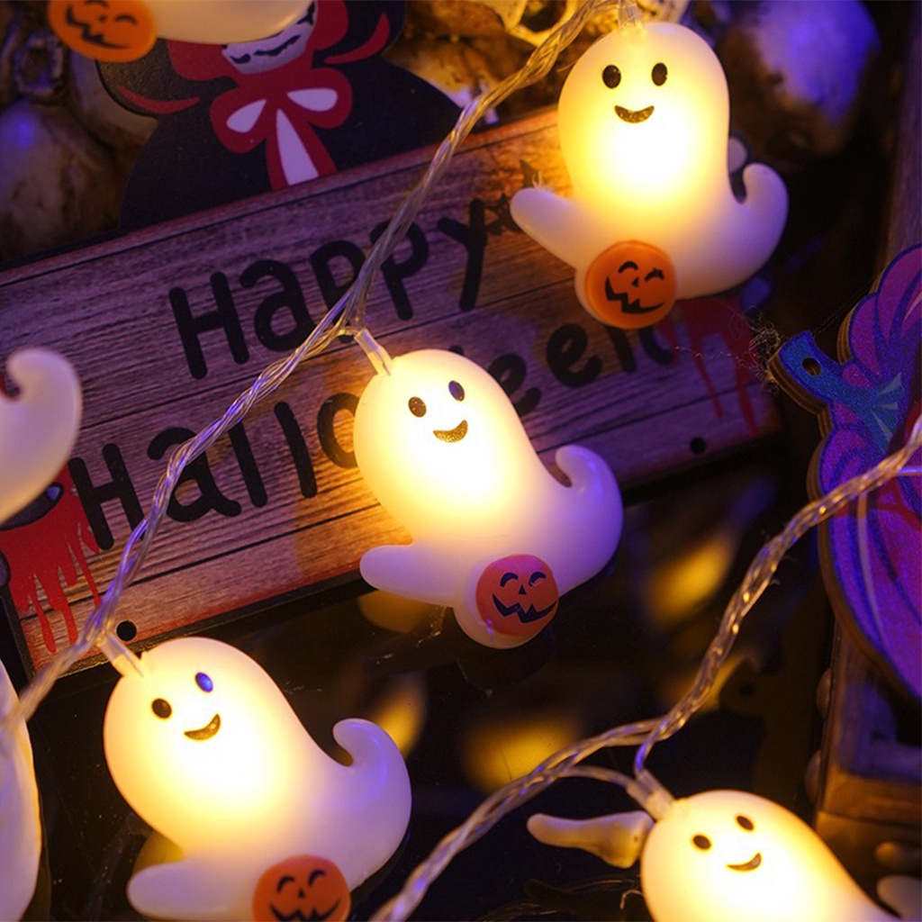 Dây Đèn led Hình Ma Trang Trí halloween