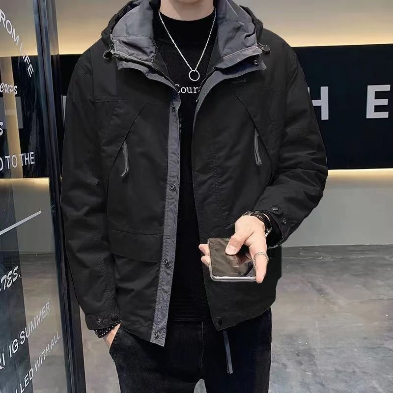 Áo Khoác Nam Có Nón Phong Cách Hàn Quốc Thời Trang