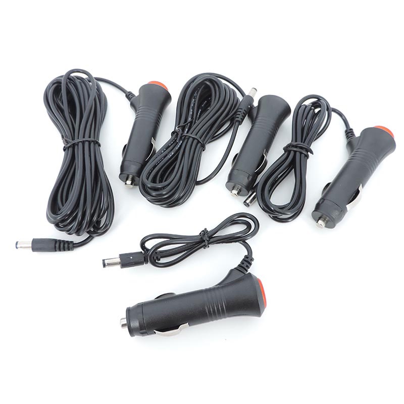 Dây Cáp Nguồn dc 12v 24v 2.1x5.5mm 0.5m - 5m vnk2 Cho Xe Hơi