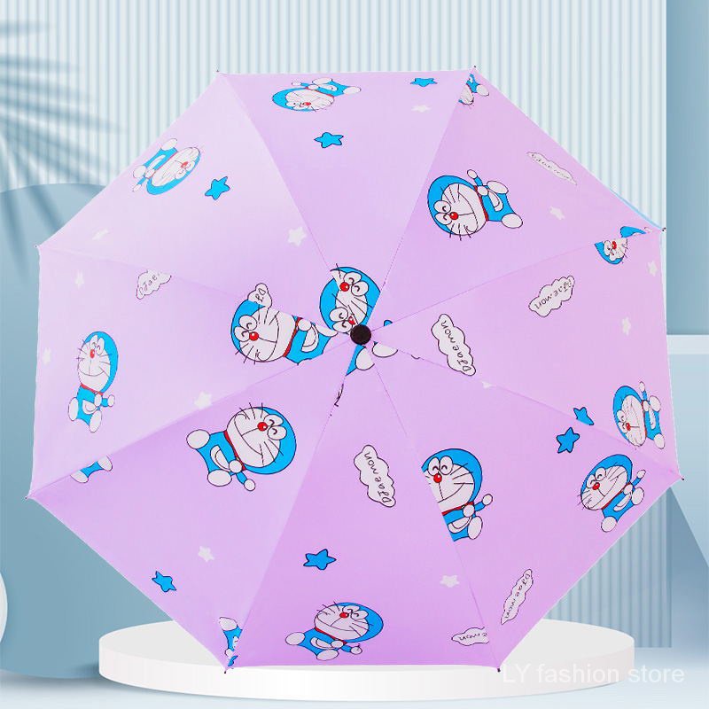 Doraemon Dù Gấp Tự Động Họa Tiết Hoạt Hình Dễ Thương
