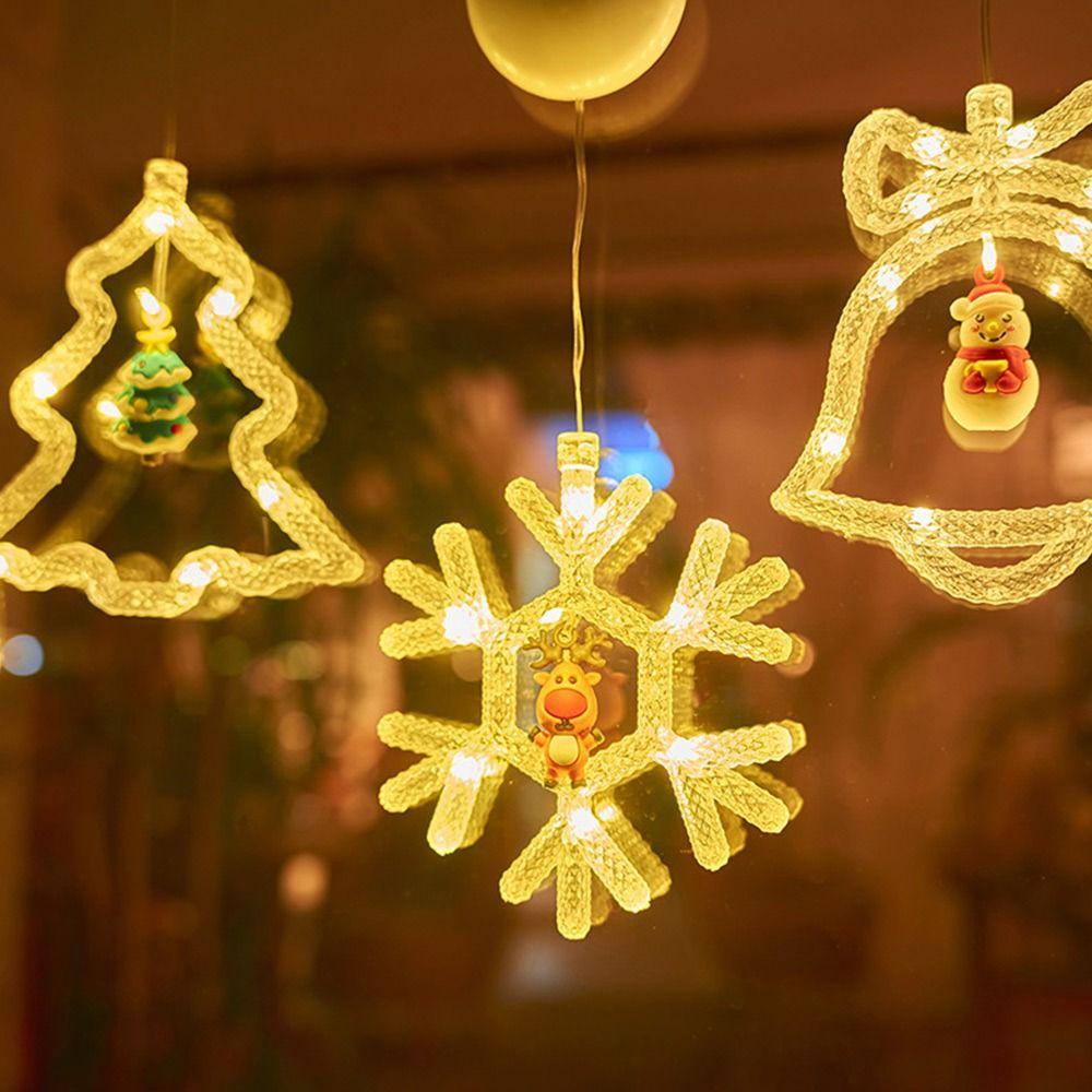 Muvako Đèn led Hình Hoa Tuyết Hoạt Hình Trang Trí Giáng Sinh