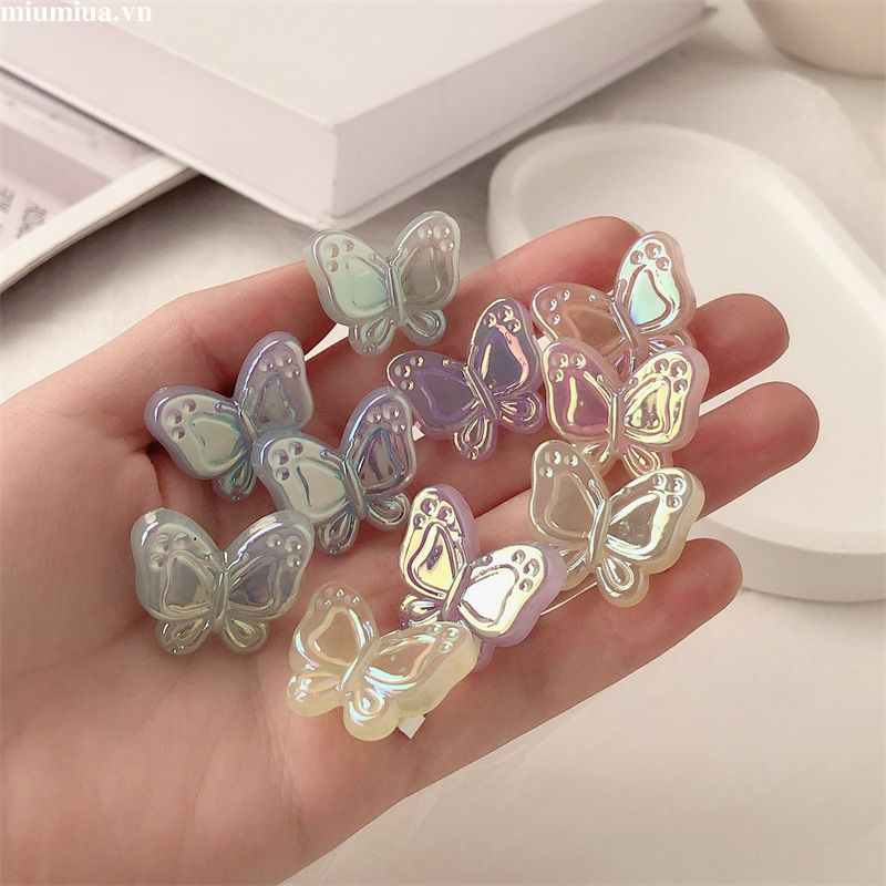 Miumiua🔮Kẹp Tóc Hình Bướm Nhiều Màu Dễ Thương Cho Nữ